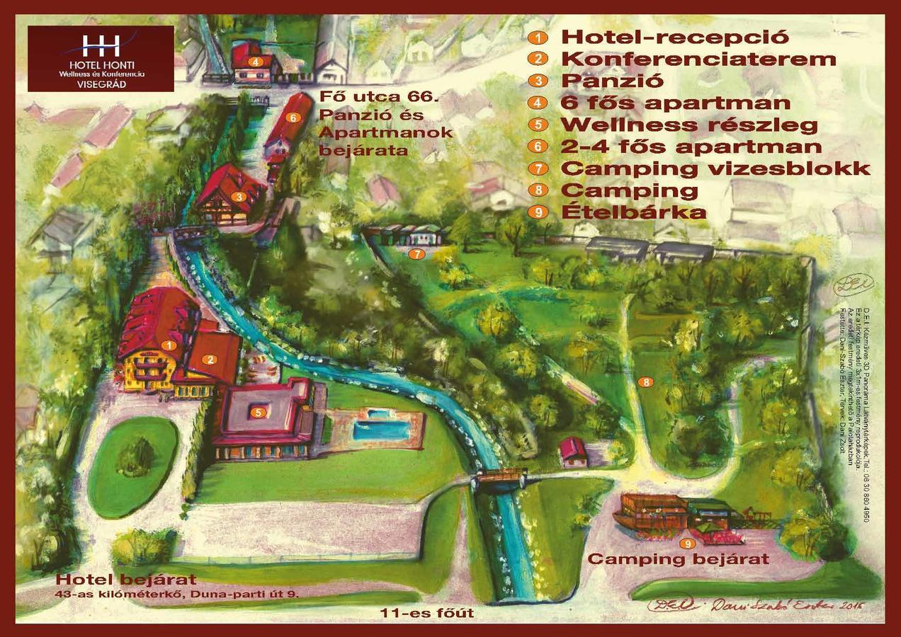 Hotel Honti Wellness Es Konferencia Szalloda Visegrad Bagian luar foto